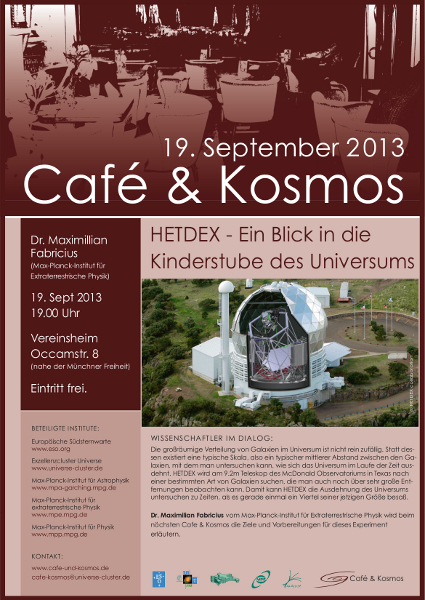 Café und Kosmos im September 2013