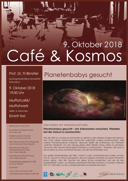 Café und Kosmos im Oktober 2018